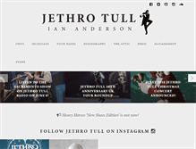 Tablet Screenshot of jethrotull.com